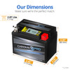 Chrome Pro iGel YTX4L-BS Maintenance-Free, LCD Display, 50CCA, 12V 3Ah Battery Replacement for ATV, Motorcycle, Jet Skis, Scooter, UTV, and More - Nu
