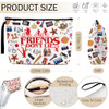 Huatsing Friendship Makeup Bag with Inspirational Quote Cool Thing Friend Merchandise Gifts for Women BFF Bestie Sister Cosmetic Pouch Travel Toiletr