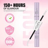 uCoolMe Lash Bond and Seal Waterproof 10ML for Lash Clusters 144Hours SuperStrong Long-Lasting Non-Irritating Eyelash Glue for DIY at Home(White,10ML