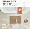 TYUU Waffle Bath Mat, Boho Bathroom Rugs Non Slip Washable Super Absorbent Quick Dry Farmhouse Bathroom Decor, 30"x20" Khaki