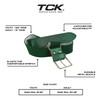 TCK Baseball/Softball Youth Belt & Socks Combo Set (Dark Green, Small)