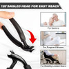 [A AEDOLL] Upgraded Toenail Clippers for Seniors, Ergonomic Design, Long Handled Nail Clippers for Man and Woman, Heavy Duty Thick Toenail Trimmer, F