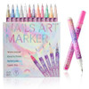 12 Colors Nail Art Pens Set, 2025 Upgrade Nail Art Markers