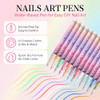 12 Colors Nail Art Pens Set, 2025 Upgrade Nail Art Markers