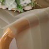 Chyhomenyc Taupe Sheer Curtains 84 Inches Long 2 Panels Set- Light Filtering Curtains for Bedroom, Soft Airy Voile Rod Pocket Living Room Window Drap