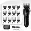 12 Pack Replacement for Wahl Clipper Guards Set, Guide Comb Attachment Compatible with Wahl Clipper Guard, 1/16" to 1" with Taper Guards, Black