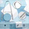 MasterMedi Tongue Scraper for Adults with Multicolor Travel Cases (2 Pack)