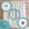 BigFoot Clear Shower Curtain Liner - 72x72 Odorless Plastic with Magnets, Washable Long Bathroom Curtain - Premium PEVA Waterproof Bath Shower Liner,