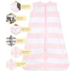 Burt's Bees Baby Beekeeper Wearable Blanket Winter, Organic Cotton Swaddle 0.5 or 1.5 TOG, Baby Infant Wearable Blanket & Essentials Shower Gift