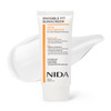 NIDA Invisible Fit Sunscreen SPF 50 Broad Spectrum UV-A/UV-B Protection | No White Cast, Low Irritation, Hydrating Lotion-like Lightweight Glow Sunsc