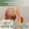 haakaa Wooden Baby Hair Brush for Newborns and Toddlers Baby Brush Natural Soft