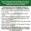 Pure Kidney Health Supplement and Renal Diet Cookbook for Rejuvenation, Low