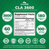 Zazzee High Potency CLA 3600, 180 Softgels, 3600 mg per Serving, Conjugated