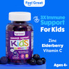 Feel Great Immune Support for Kids - Vitamin C Zinc & Elderberry Gummies