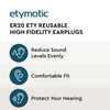 Etymotic ER20 ETY Earplugs - Standard Size, Blue