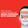 Sudafed PE Sinus Congestion Relief Tablets, Maximum Strength, Non-Drowsy 10 mg