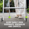 HealthSmart Walker Ski Glides, Walker Caps or Walker Pads for Rollators