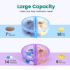 Sukuos Large Weekly Pill Organizer 2 Times a Day, Daily Pill Box 7 Day Easy