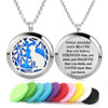 Aromatherapy Essential Oil Diffuser Necklace Stainless Steel lnspirational
