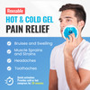 ICEWRAPS Reusable Round Ice Packs for Injuries, Hot & Cold Gel Therapy Packs