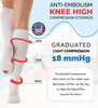 ITA-MED Anti-Embolic Knee Highs Stockings Light Compression Socks (18 mmHg)