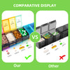 Extra Large Weekly Pill Organizer, 7 Day AM/PM Pill Case with XXL Compartment