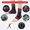 Ankle Support Set of 2 Compression Brace Support Adjustable Sleeve for Injury