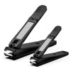 FERYES Nail Clipper - Fingernail Clippers and Toenail Clippers Set with Built-in Nail File  Stainless Steel Sharp Nail Cutter Manicure Clippers for