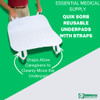 Essential Medical Supply Quik-Sorb 34" x 35" Quilted Reusable Underpad with 4