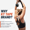 KT Tape, Pro Synthetic Kinesiology Athletic Tape, 20 Count, 10 Precut Strips