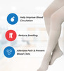 ITA-MED Anti Embolism Thigh Highs, 18 mmHg Light Compression Stockings Socks