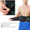 NeoTech Care Adjustable Compression Back Brace Lumbar Support Belt, Black, Size
