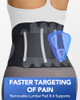 0.5mm Ultra Thin Back Brace with 3D Lumbar Pad, Seamless Yoga Fabric
