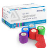 Dynarex Sensi-Wrap Self-Adhesive Bandages, 36-Pack, 2" x 5 Yards, Assorted