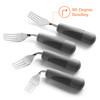 Special Supplies Adaptive Utensils (4-Piece Kitchen Set) Weighted, Non-Slip