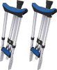 Carex Folding Aluminum Under Arm Crutches for Adults 4'11" to 6'1", 2