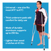 Carex Folding Aluminum Under Arm Crutches for Adults 4'11" to 6'1", 2