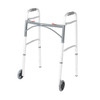 Drive Medical Two-Button Folding Walker w/ Wheels