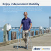 Drive Medical 2-Button Standard Foldable Walker for Seniors & Adults
