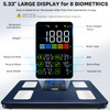 GE Smart Scale for Body Weight, BMI, Fat, Muscle Mass, Digital Bathroom Scales