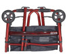 Drive Medical Deluxe Portable Folding Travel Walker with 5" Wheels and Fold up