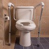 HealthSmart Toilet Safety Rails, Toilet Seat Handles, Safety Frame for Toilet