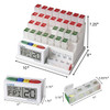 Medcenter Monthly Pill Organizer System 4 Times a Day, 31 Day Pill Organizer Box