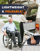 HABUTWAY 3ft Wheelchair Ramps for Home Steps, Portable Wheelchair Ramp Holds up