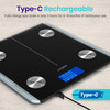 Etekcity Rechargeable Smart Scale for Body Weight, Digital Bathroom Scale