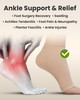 KEMFORD Ankle Compression Sleeve - 1-Pair, Plantar Fasciitis Braces