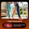 Copper Leg Compression Sleeve for Men & Women [360° Full Compression & Copper