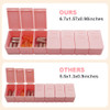 3Pack Weekly Pill Organizer,Extra Large 7 Days Cute Pill Cases Travel Daily Pill
