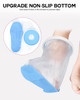 Waterproof Foot Cover for Shower Adult, Foot Cast Covers with Non-Slip Padding