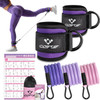 Ankle Resistance Bands with Cuffs, Ankle Bands for Working Out, Kickbacks Hip